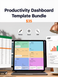 Productivity Dashboard Template Bundle